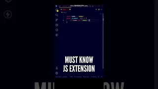 😋👌 COOL JavaScript VS Code Extension you must try! #shorts #javascript #programming