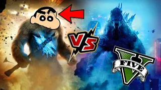 SHINCHAN BECOME KING KONG AND DEFEATED GODZILLA IN GTA 5 !