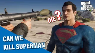 WHICH WEAPONS IN GTA V CAN KILL SUPERMAN ?...(Superheroes Lab)