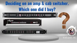 The process of buying an amplifier and speaker cabinet switcher. Which one did I buy?