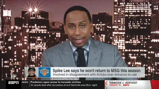 Stephen A  Smith On Knicks - Spike Lee Drama "Knicks have an owner who acts like a child!"