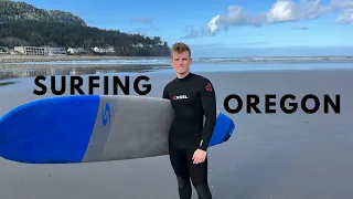 Beginner Surfing in Oregon!