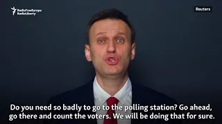 Navalny Calls For Presidential Election Boycott