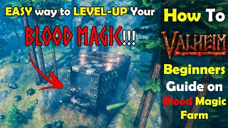 How To LEVEL-UP Blood Magic FAST & EASY!! AFK Wood & Stone Farm - Valheim Mistlands Beginners Guide