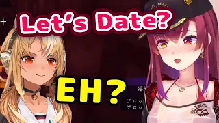 Marine Falls In Love With Flare After Being Complimented On Her Minecraft Skills 【ENG Sub/Hololive】