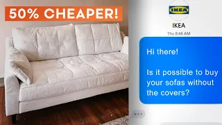 How To Save Money At IKEA | Order IKEA sofas without the cover | Tips & Tricks