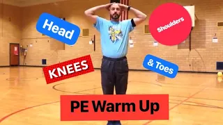 PhysEdZone: "Head, Shoulders, Knees, and Toes"  PE Dance Fitness Warm-Up | Brain Break