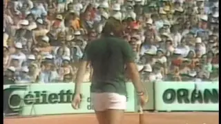 FASI DELLA FINALE ROLAND GARROS 1976 PANATTA SOLOMON CON SCAMBIO CONCLUSIVO