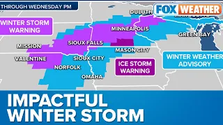 Impactful Winter Storm Bringing Snow, Ice To Plains And Upper Midwest