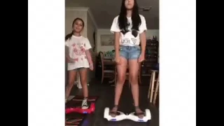 Hoverboard dancing sisters  2