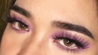 5 minutes lilac eye makeup tutorial