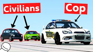 BeamNG Carhunt, But The Police Gets Chased