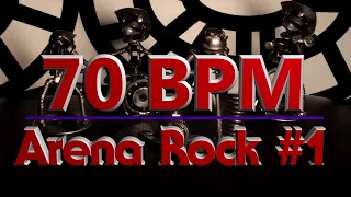 70 BPM - Arena Rock #1 - 4/4 Drum Beat - Drum Track