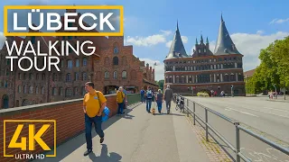 4K LÜBECK - Walking down the Streets of the World Heritage Site - Exploring Cities of Germany