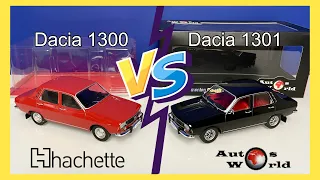 1:24 Dacia 1300 vs 1301 | Hachette vs Autosworld (Comparison video)