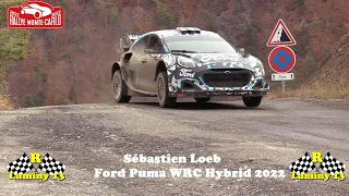 Test Sebastien Loeb/Ford Puma WRC Hybrid 2022 /Rallye Monte Carlo