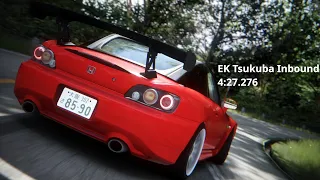 EK Tsukuba Inbound Time Attack TW Honda S2000 - 4:27.276 | Assetto Corsa