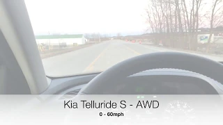 Kia Telluride S - AWD 0-60mph