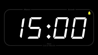 15 MINUET - TIMER & ALARM - Full HD - COUNTDOWN