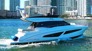 Modern party yacht rental in Miami: 46' REGAL by Rent Boat in Miami 305-340-6959