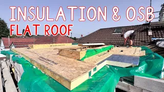 Installing 125mm PIR Insulation for a Rubber Flat Roof - Self Build - An Extension with a Flat Roof