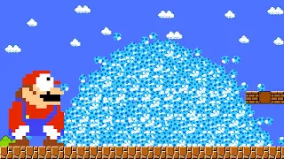 Super Mario Bros. but Mario have 1 BILLION Iced Flowers | 2TB STORY GAME