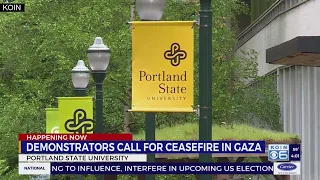 Portland State University students join nationwide movement for Gaza ceasefire