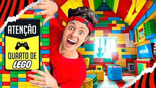 FIZ UM QUARTO GAMER SECRETO DE LEGO!