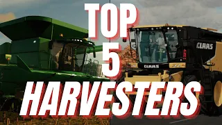 TOP 5 HARVESTERS FOR CONSOLE | Farming Simulator 22