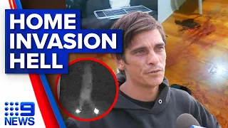 Victorian man recounts the moment he thought he would die after home invasion | 9 News Australia