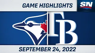 MLB Highlights | Blue Jays vs. Rays - September 24, 2022