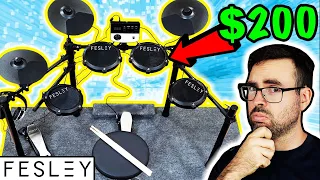 I Ordered the CHEAPEST Drumset on Amazon!