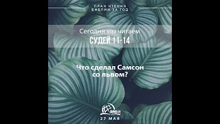 27 мая (Судей 11-14) | План чтения Библии за год