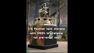 E60077 1/6 Panther tank diorama with MG34 is available for pre-order now.