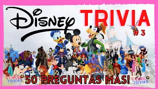 QUIZ DE DISNEY! (#3) // 50 PREGUNTAS MÁS // CUANTO SABES DE DISNEY?