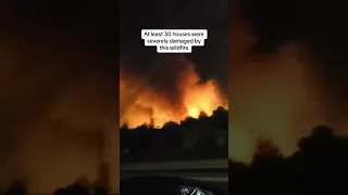Wildfires burn in Greece