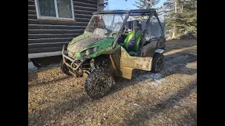 2022 Teryx 800. Alaskan Spring Thaw Mud Slinging. Checking The Trails. Enjoy Big Lake AK.