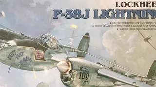 Academy 1/48 P-38J Lightning. Putt Putt Maru built model kit