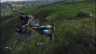 Nice game physics when you lose balance on downhill in Death Stranding [Death Stranding]