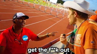 Kicked Out of NCAA T&F Championships!