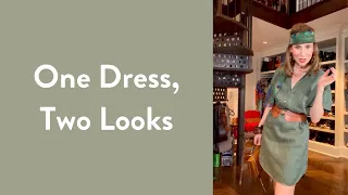 Double Duty: One Dress, Two Looks | Linen Shirt Dress | Over Fifty Fashion | Carla Rockmore