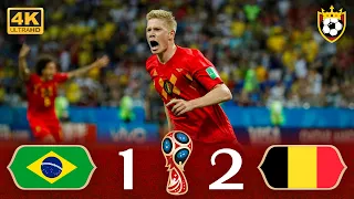 Highlights - "Brazil (1-2) Belgium" 🔥 ● Crazy game 💥🌟 ❯ World Cup 🇷🇺 Russia [2018] 🌍 | 4K