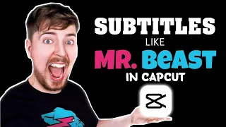 Subtitles/Text Animation Like @MrBeast In 1 Minute - CapCut Tutorial