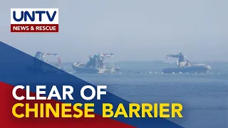PCG officially confirms Chinese-installed floating barrier in Scarborough Shoal now removed