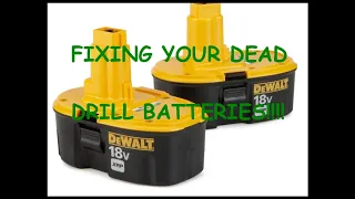 DIY TIPS!!! FIXING YOUR DEAD DRILL BATTERIES!!!!