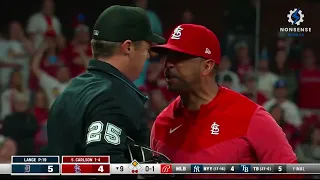 Cardinals Oli Marmol and Joe McEwing Ejected Over Umps Strike Calls During Bottom 9th
