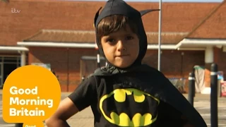 Five Year Old Batman Rescues Baby Locked in Car | Good Morning Britain