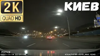 На машине по Киеву●Driving in Kiev●Ukraine●Виноградарь-Голосеево●Timelapse 5x