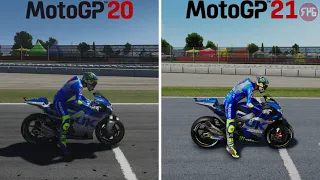 MotoGP 20 Vs. MotoGP 21 - Direct Comparison (Xbox Series X)