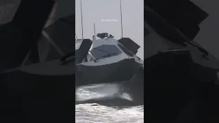 How this secret stealth boat fly underwater? #shorts